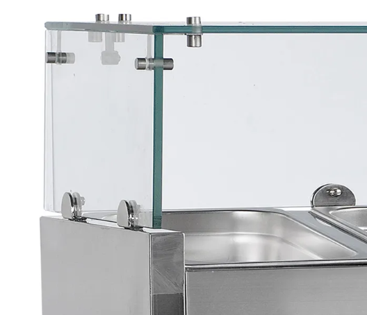 Tefcold opzetkoeling met glazen opzet GVC 33-160