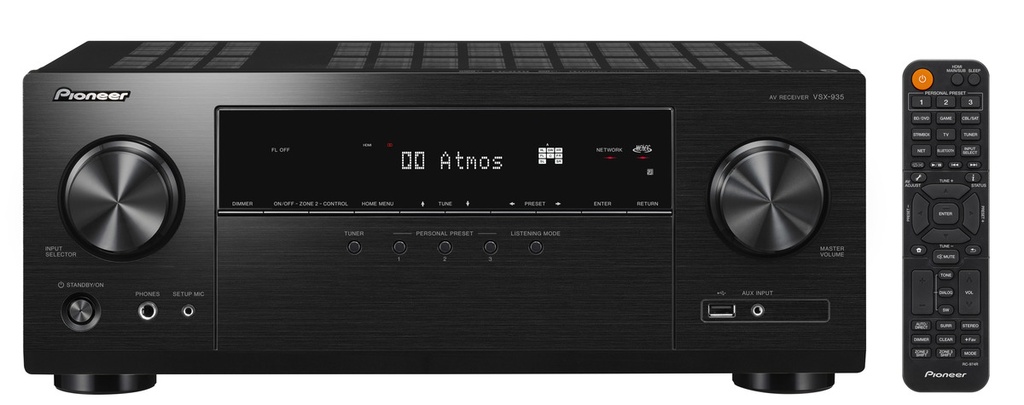 Pioneer VSX-935 7.2-ch Network AV Receiver, Black