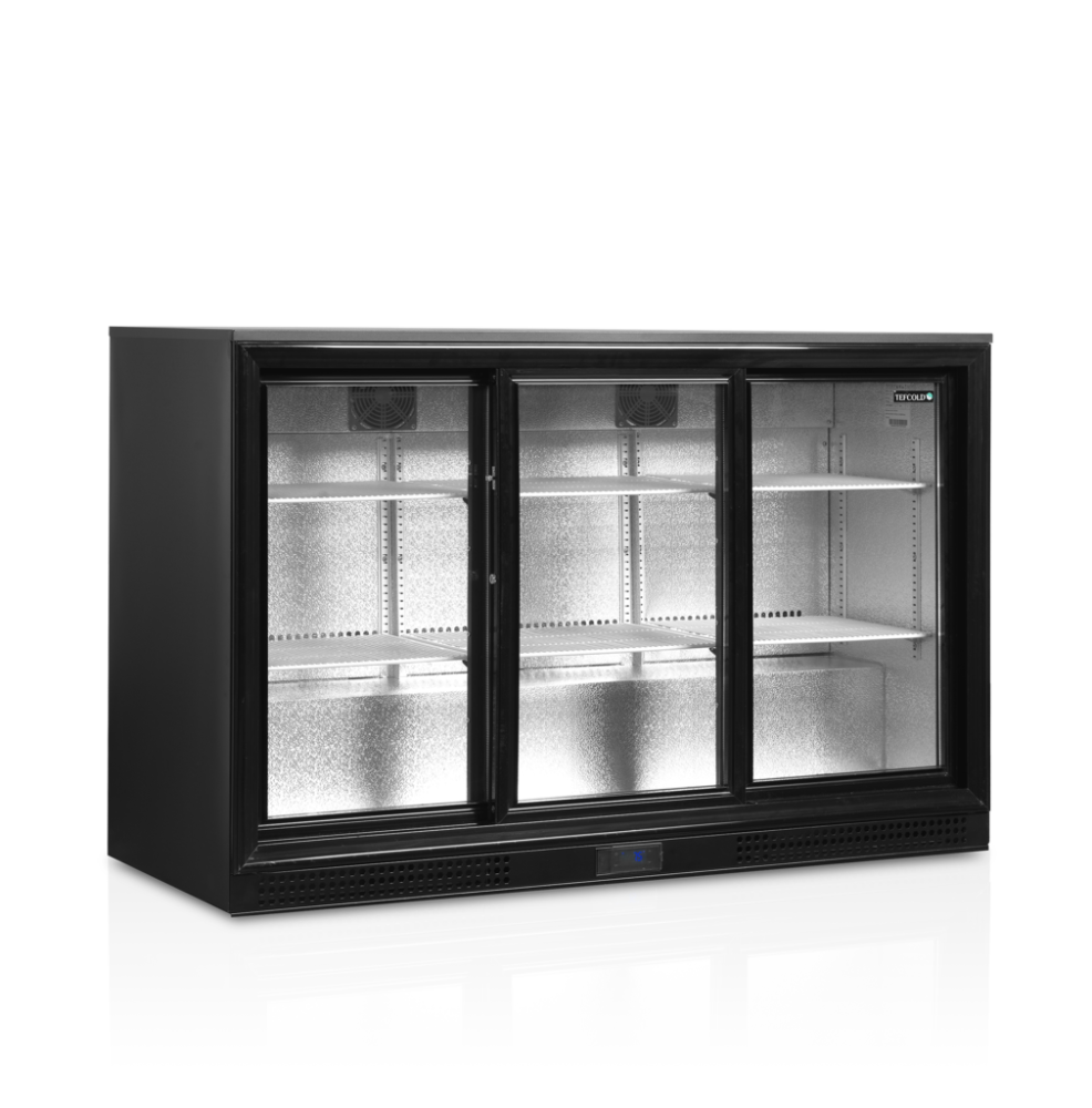 Tefcold barkoelkast met glazen schuifdeuren DB 301S-3