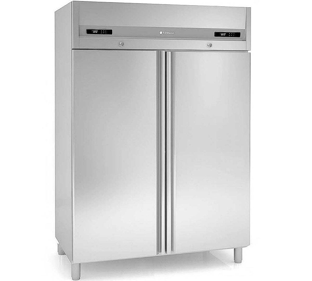 Coreco  ACG-1002-PF  Diepvriezer met dubbele deuren  INOX