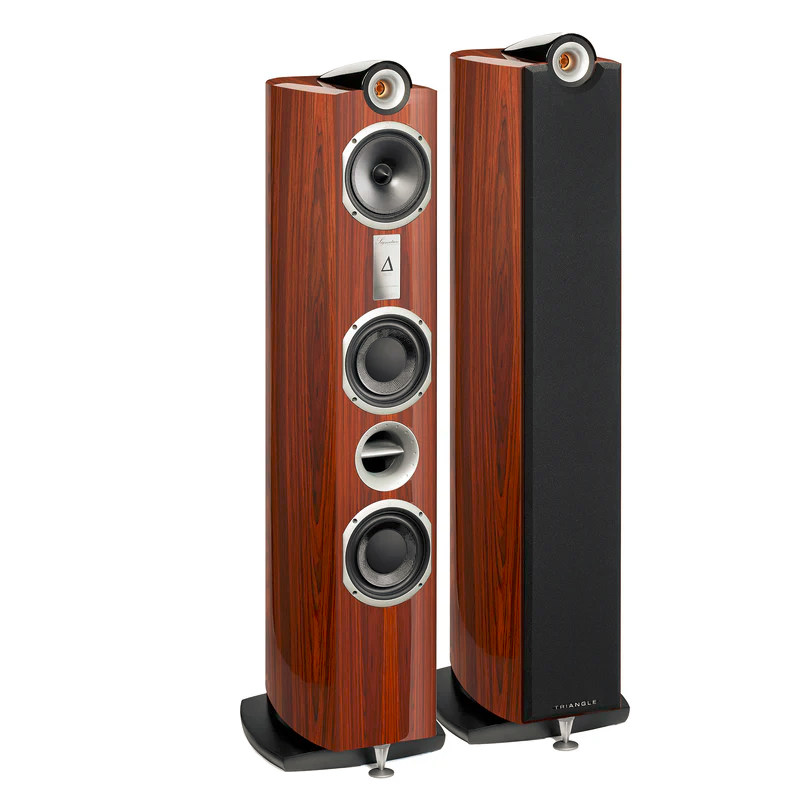 [SIDEGO] Triangle HiFi Floor Standing Speaker – Signature Delta (Golden Oak)