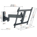 Vogels muurbeugel comfort  TVM3445 - Zwart