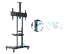  Public Floorstand Basic 180 incl shelf & camera holder 