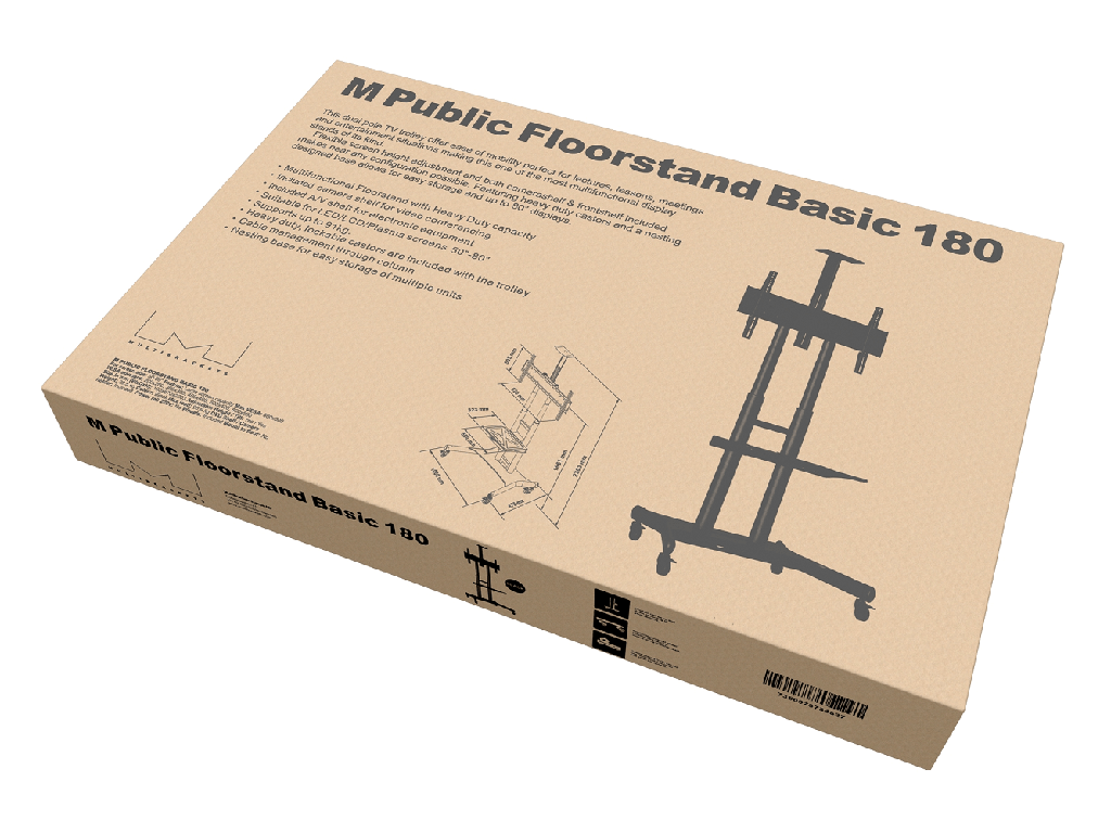  Public Floorstand Basic 180 incl shelf & camera holder 