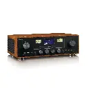 LENCO DAR-081WD - DAB+/FM radio met CD-speler, USB, Bluetooth® en draadloos oplaadpunt - Hout/Zwart 