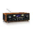 LENCO DAR-081WD - DAB+/FM radio met CD-speler, USB, Bluetooth® en draadloos oplaadpunt - Hout/Zwart 