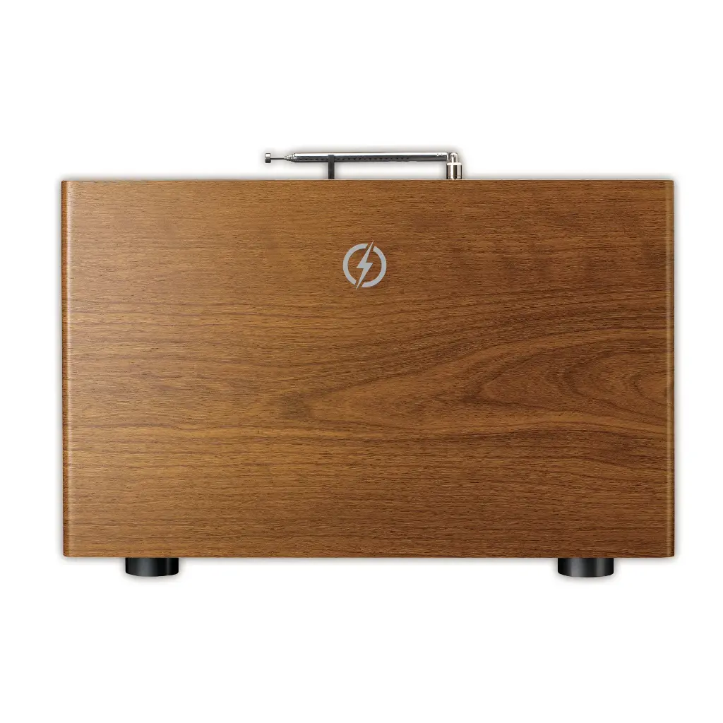 LENCO DAR-081WD - DAB+/FM radio met CD-speler, USB, Bluetooth® en draadloos oplaadpunt - Hout/Zwart 