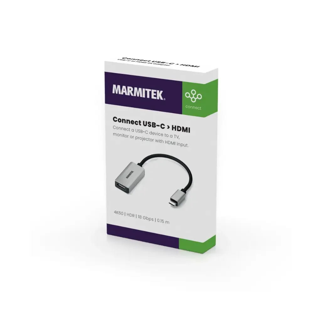  Marmitek USB-C naar HDMI adapter 
