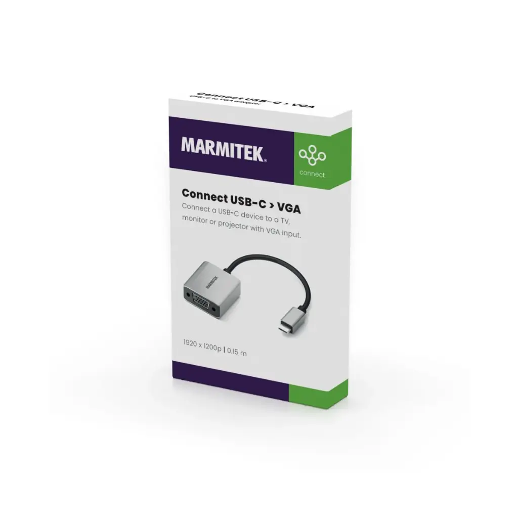  Marmitek USB-C naar VGA adapter 