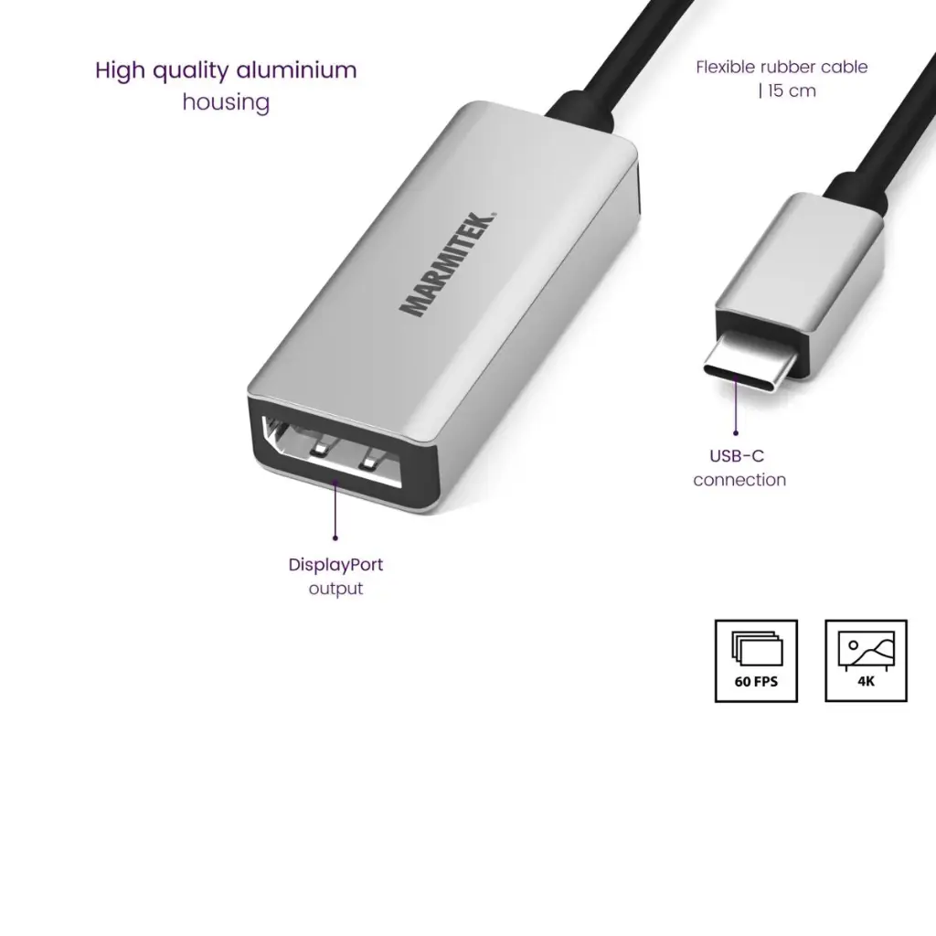 Marmitek  USB-C naar DisplayPort adapter 