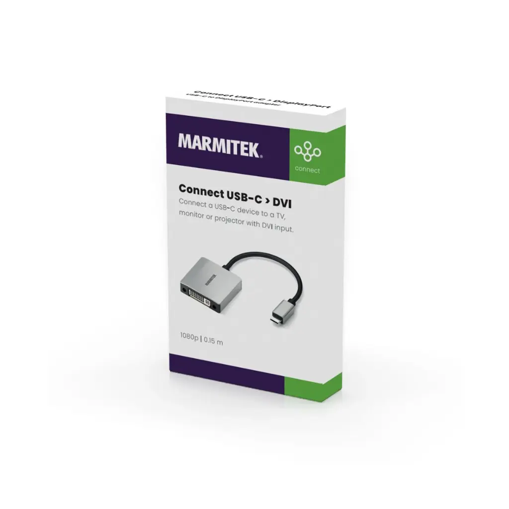 Marmitek USB-C naar DVI adapter 