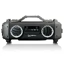 LENCO SPR-200BK - Splashproof Bluetooth® speaker FM radio USB en micro SD met lichteffecten - Zwart 