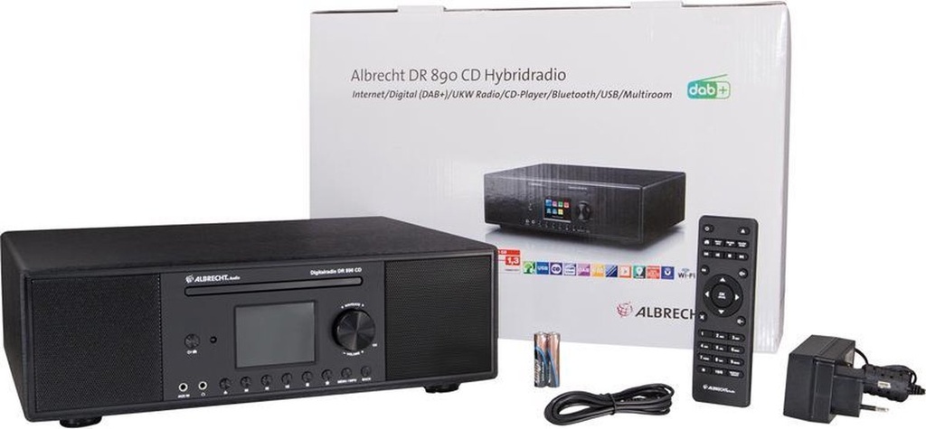 Albrecht DR 890 CD, DAB+/FM/Internet/CD Black