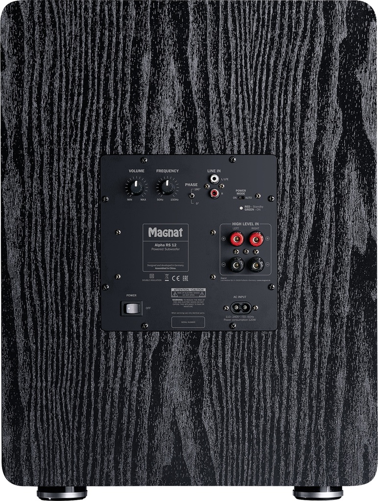 Magnat Subwoofer Alpha RS 12 Zwart