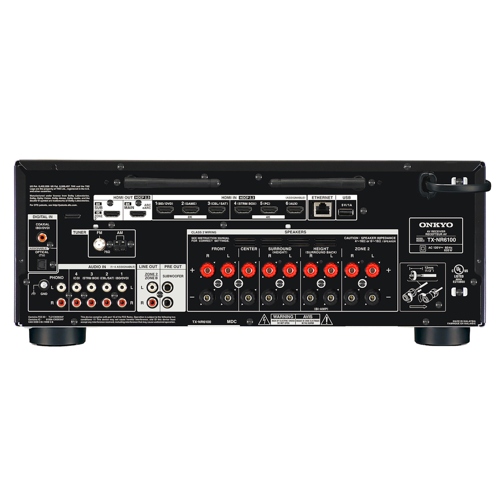 ONKYO AV RECEIVER TX-NR6100-BLACK