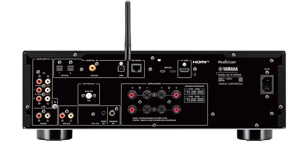 YAMAHA R-N1000A Netwerk Receiver Black