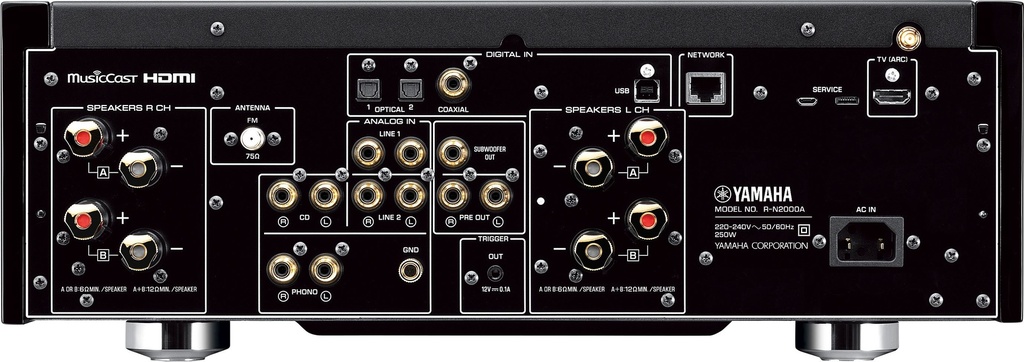 YAMAHA R-N2000A Netwerk Receiver Zwart RN2000A