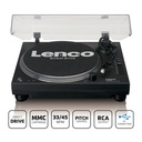 LENCO - L-3818BK Direct aangedreven Platenspeler met USB/PC encoding - Zwart