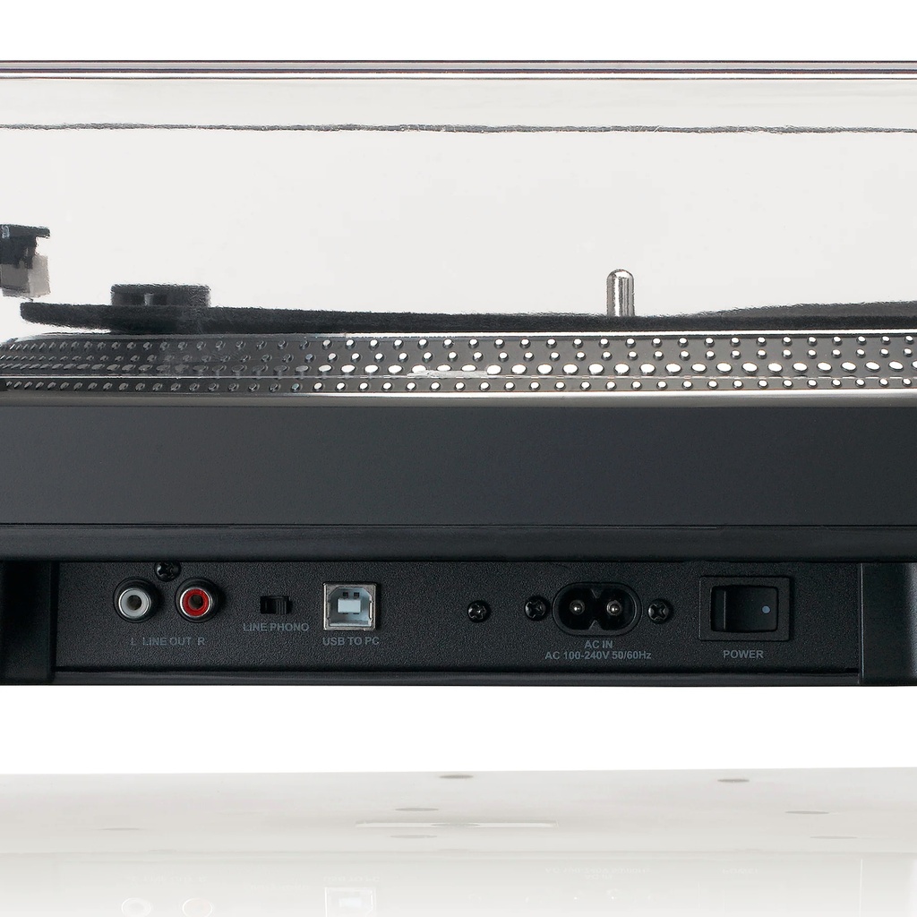 LENCO - L-3818BK Direct aangedreven Platenspeler met USB/PC encoding - Zwart