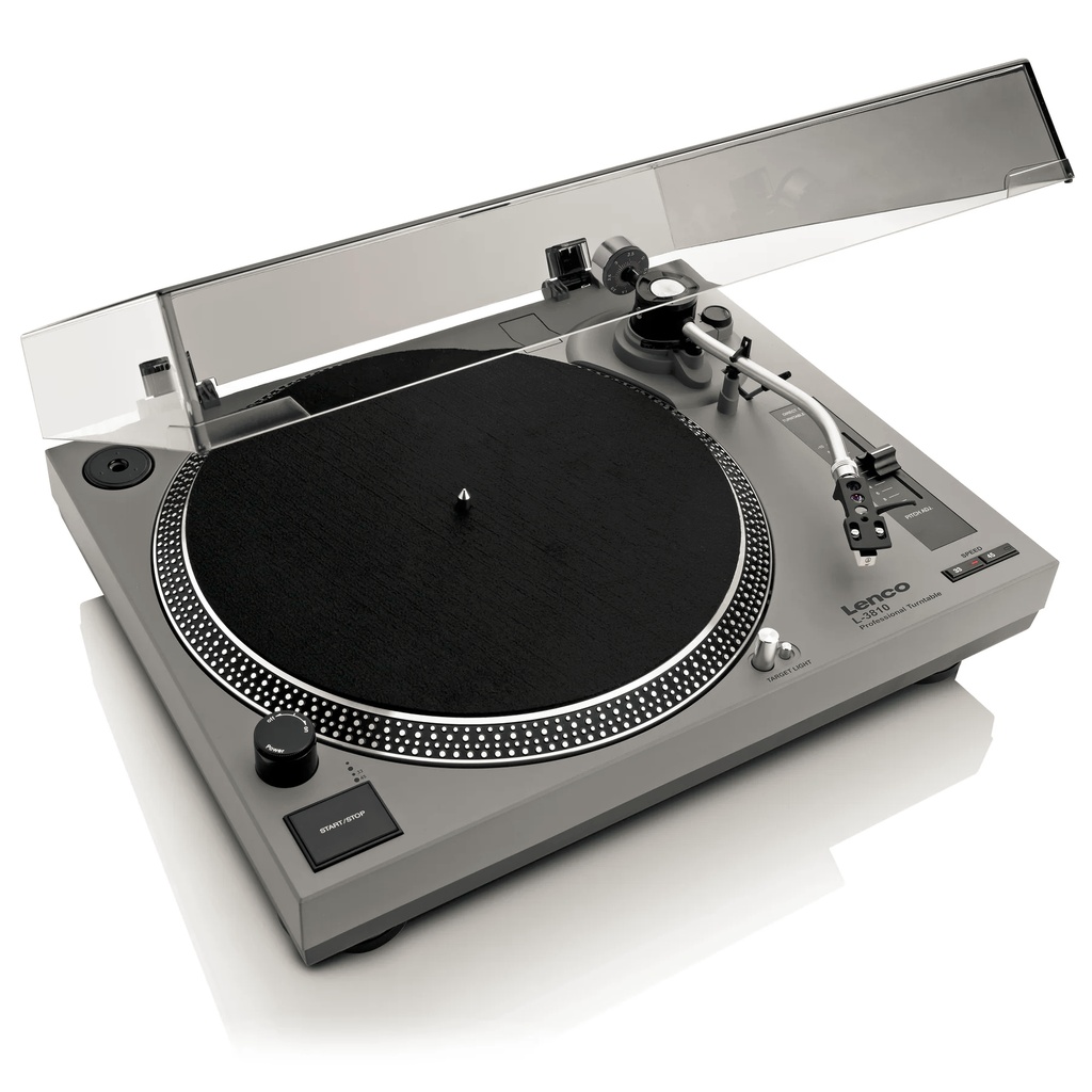 LENCO L-3810GY - Direct aangedreven Platenspeler met USB/PC encoding - Grijs