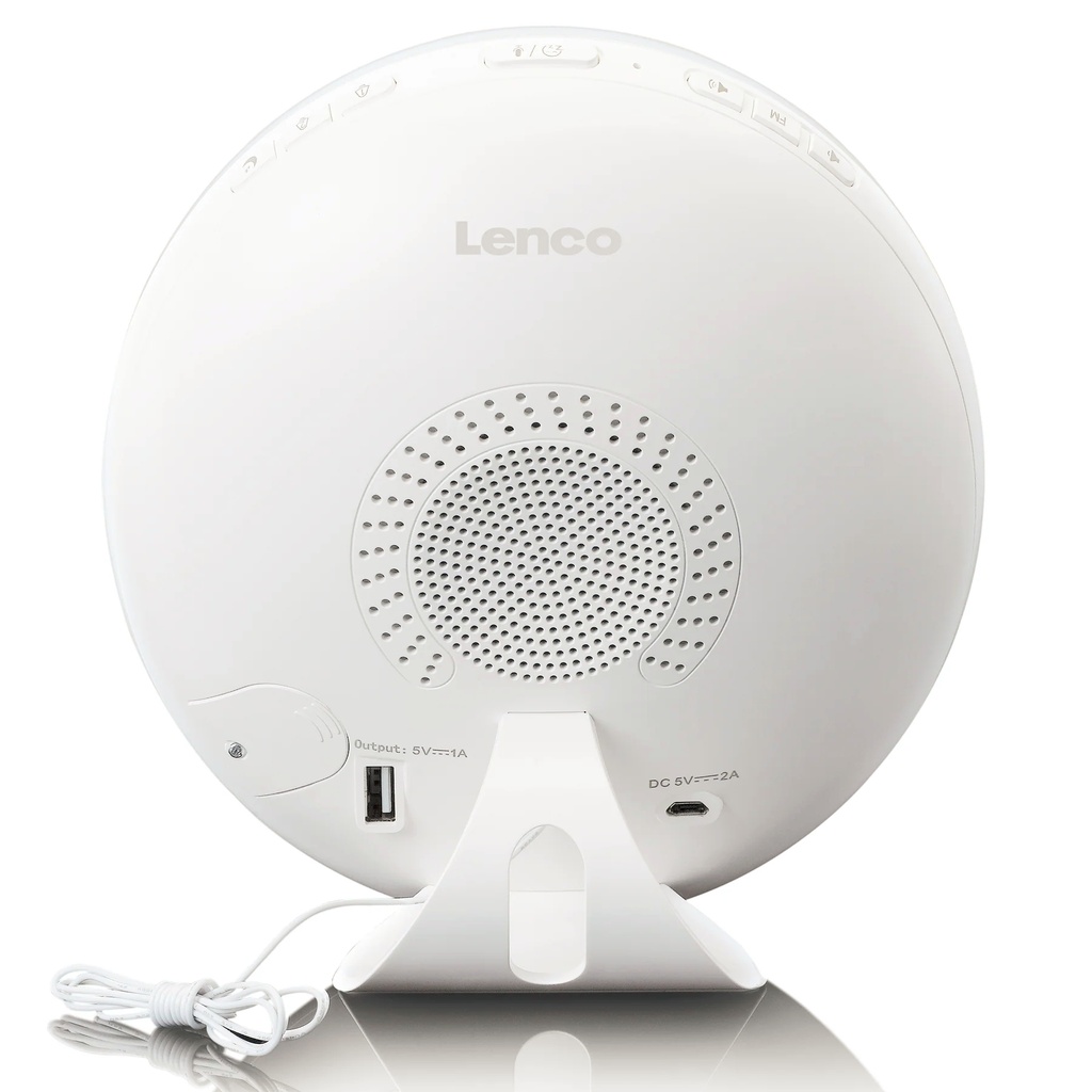 Lenco Wekkerlamp CRW110WH