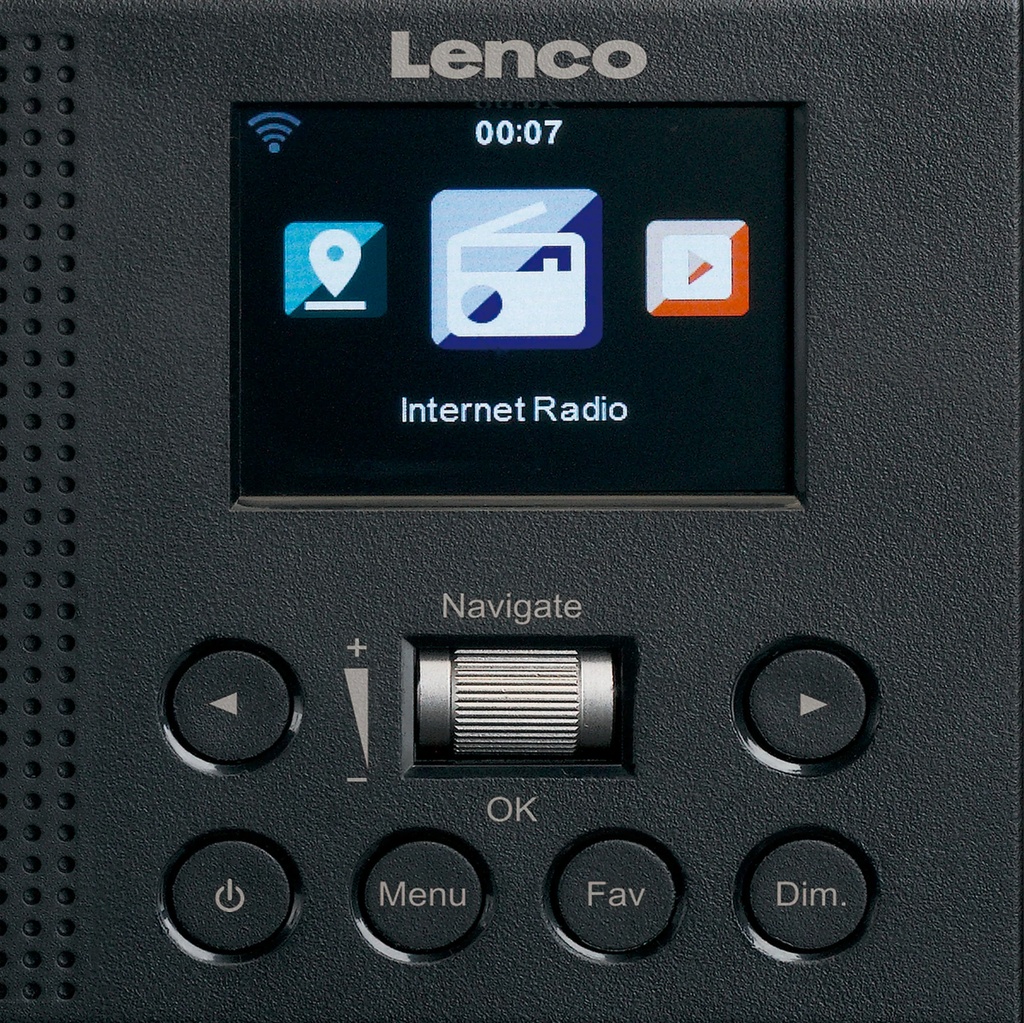 LENCO DIR-60BK - Internetradio FM radio with app control - Black