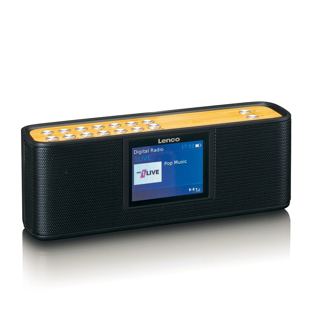 LENCO PDR-045BK - DAB+ RADIO MET BL