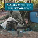 Albrecht DR114 DAB+ outdoor radio with camping lamp