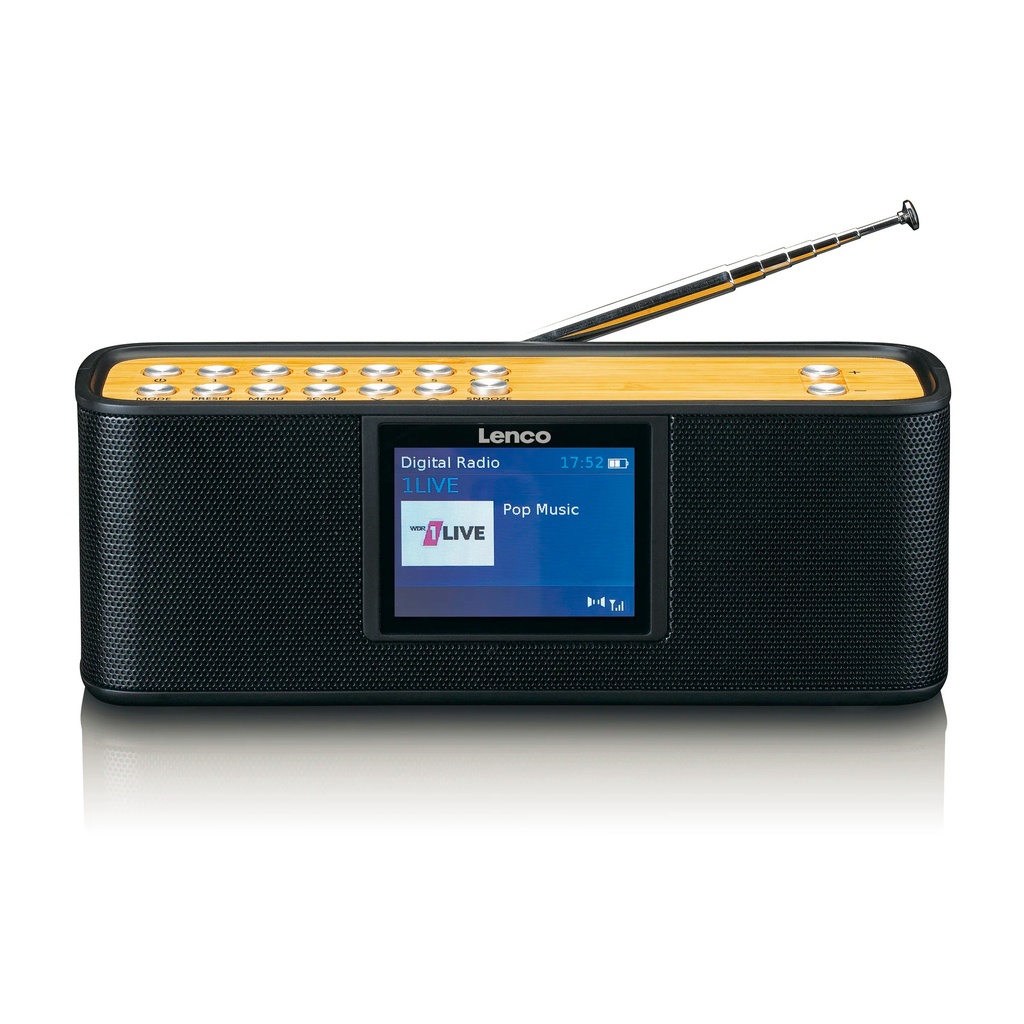 LENCO PDR-045BK - DAB+ RADIO MET BL
