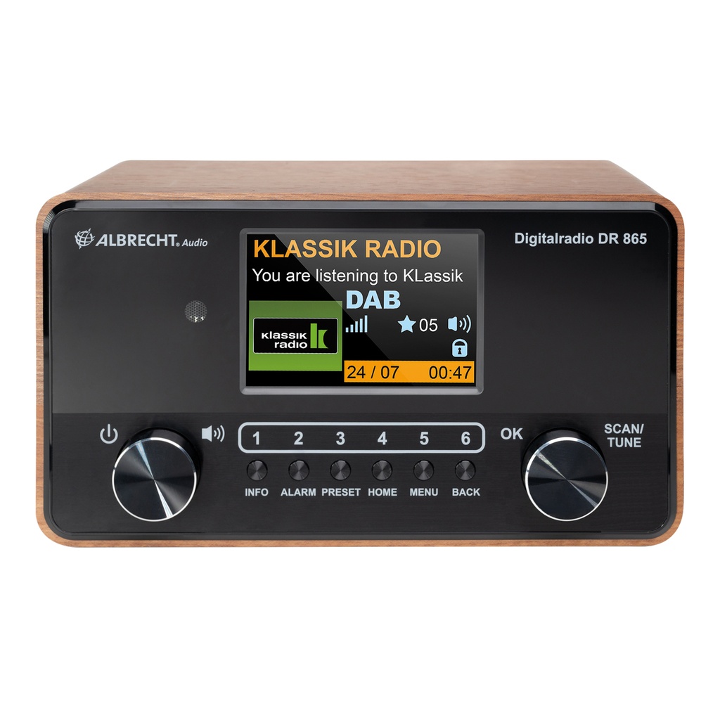 Albrecht DR865 - SENIOR DAB+, FM