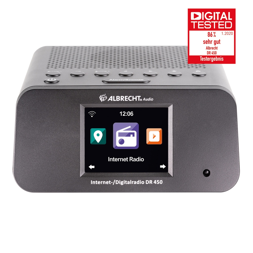 Albrecht DR 450 Internet and DAB+ alarm clock