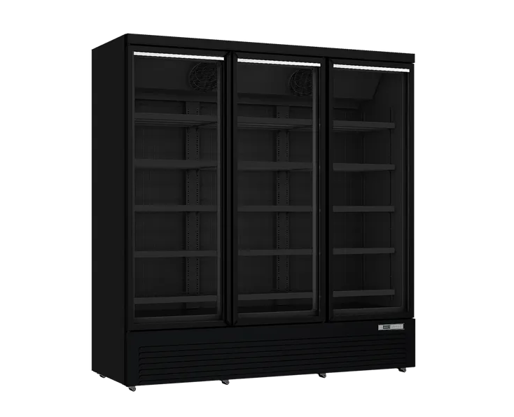 Scancool vrieskast met glazen draaideur DF 1563 BD