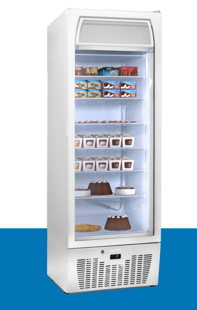 Framec statische diepvries met glazen deur EXPO 400NST