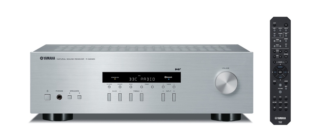 Yamaha stereo receiver r-s202d dab+ Argent
