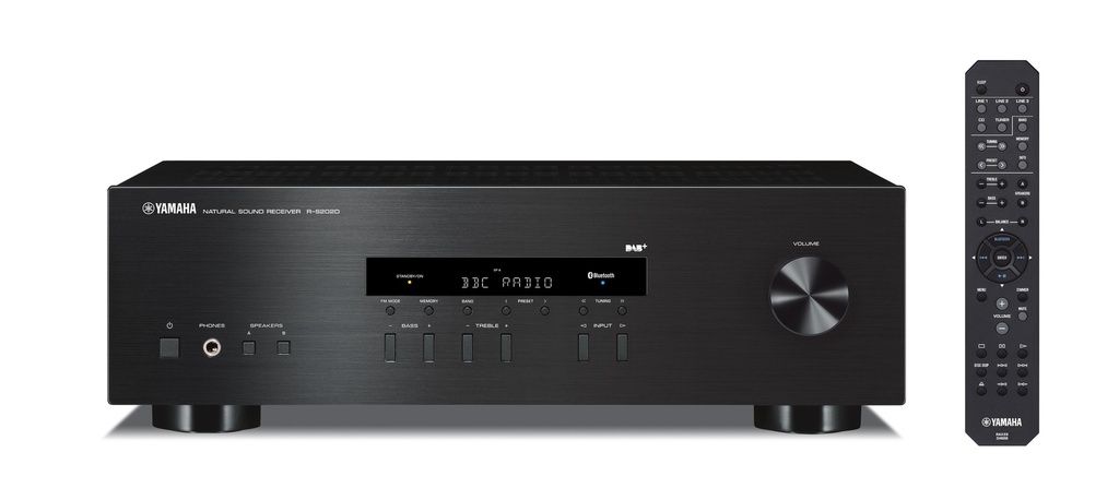 Yamaha stereo receiver r-s202d dab+ Zwart