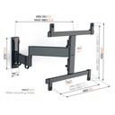 VOGELS FULL MOTION+ MEDIUM WALL MOUNT OLED TVM 3465