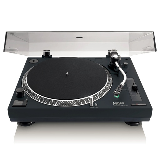 LENCO L-3828BK - Platine vinyle à entraînement direct avec encodage USB/PC - Noir