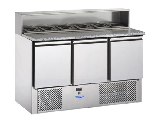 [P-SLV03AI] Tecnodom gekoelde werkbankmet ingebpuwde saladette P-SLV 03 AI